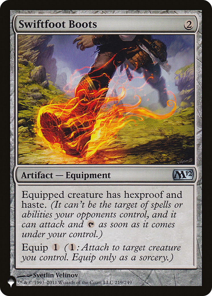 Swiftfoot Boots (LIST-M12-219) [Mystery Booster] The List MTG Single Wizards of the Coast