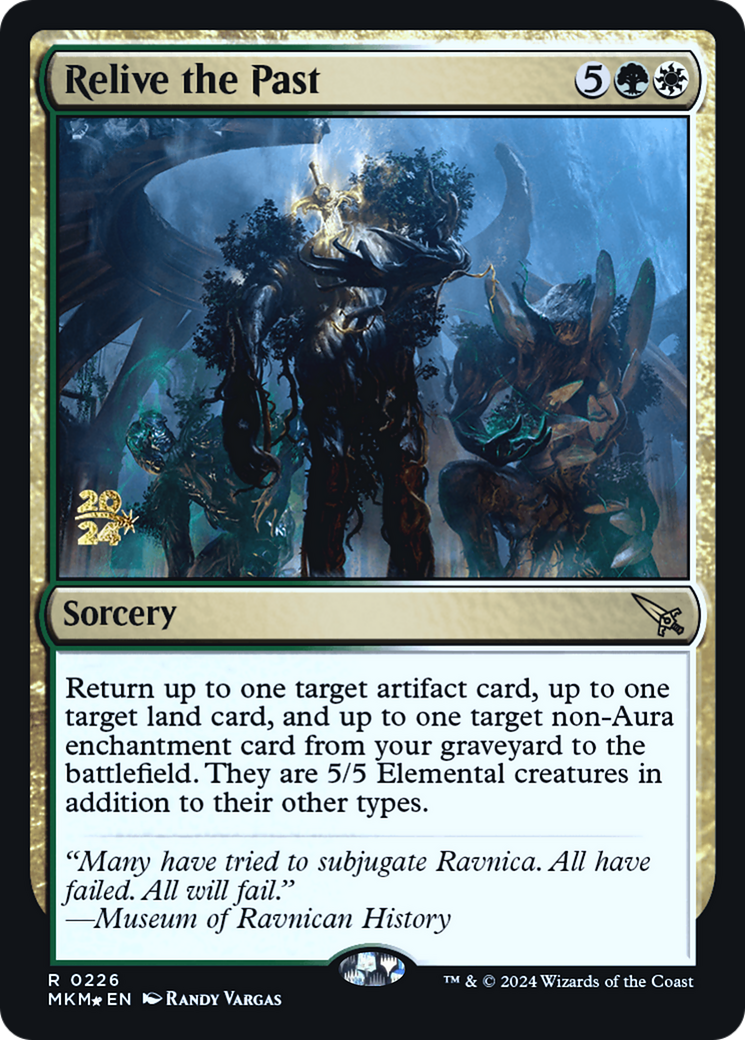 Relive the Past (PRE-226) [Murders at Karlov Manor Promos] Foil MTG Single Wizards of the Coast