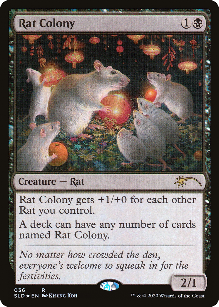 Rat Colony (SLD-036) [Secret Lair] Drop Foil MTG Single Wizards of the Coast