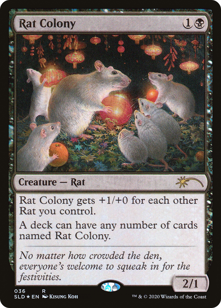 Rat Colony (SLD-036) [Secret Lair] Drop Foil MTG Single Wizards of the Coast