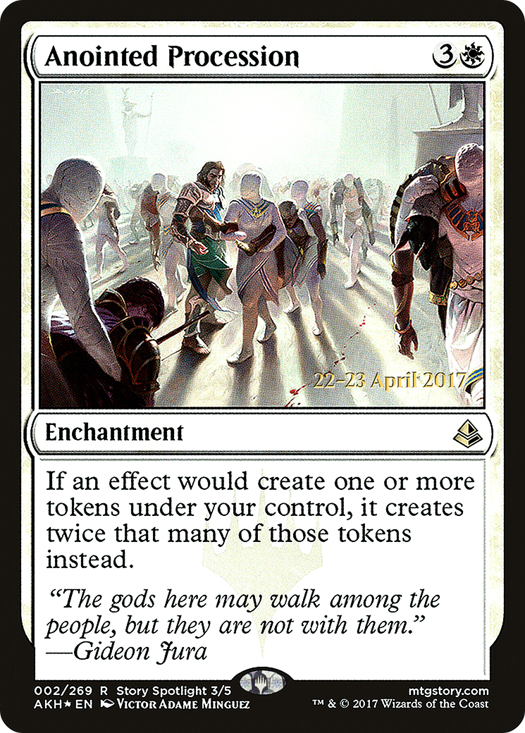 Anointed Procession (PRE-002) [Amonkhet Promos] Foil MTG Single Wizards of the Coast