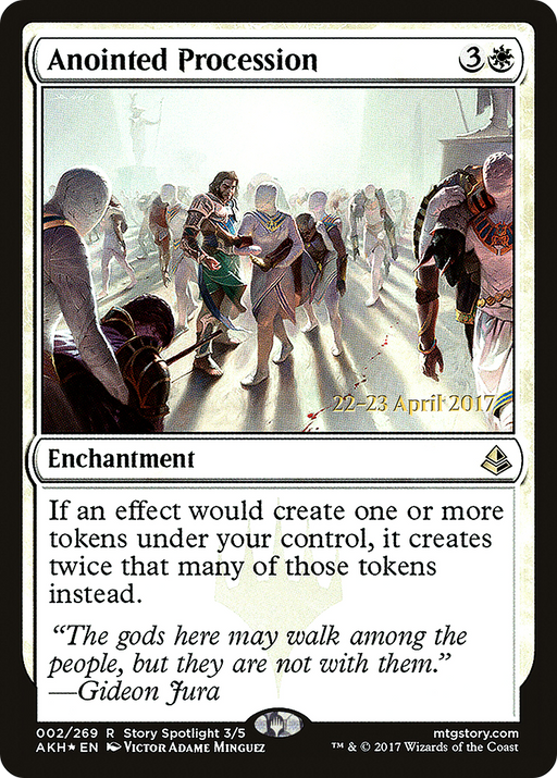 Anointed Procession (PRE-002) [Amonkhet Promos] Foil MTG Single Wizards of the Coast