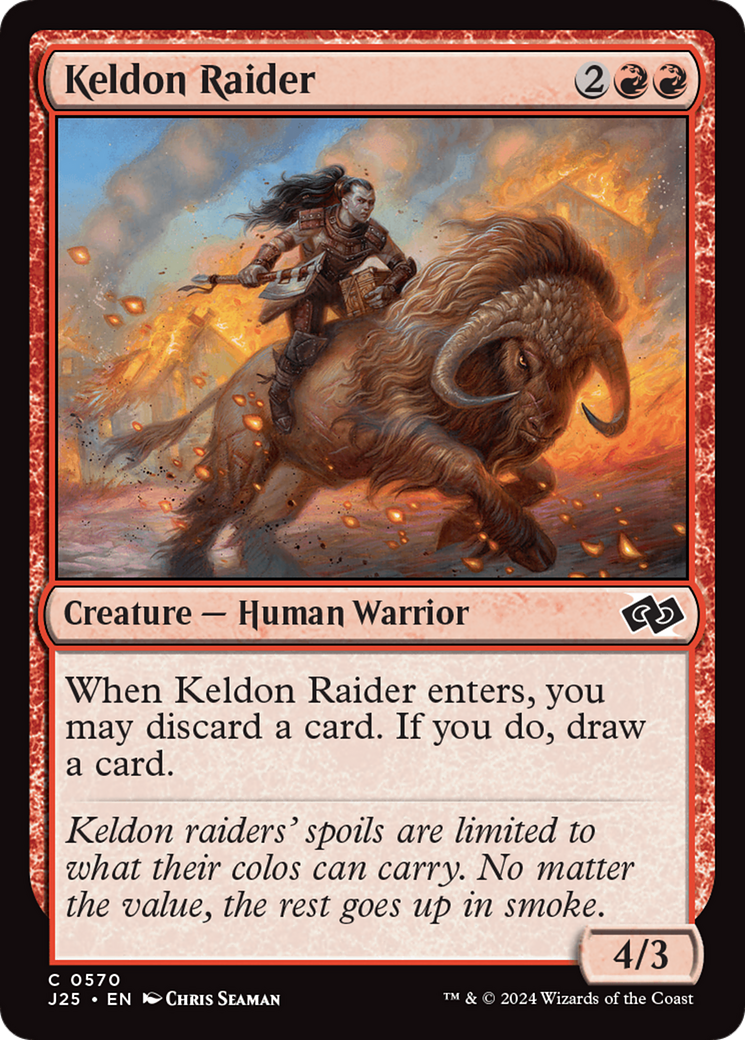 Keldon Raider (J25-570) [Foundations Jumpstart] MTG Single Wizards of the Coast