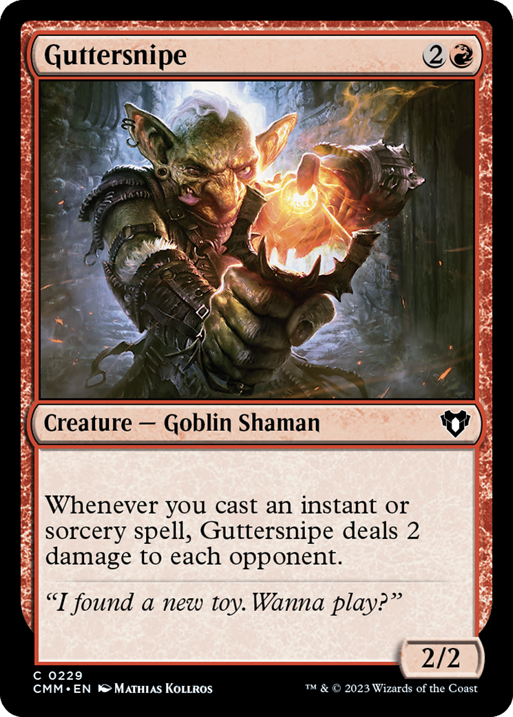 Guttersnipe (CMM-229) [Commander Masters] Foil MTG Single Wizards of the Coast