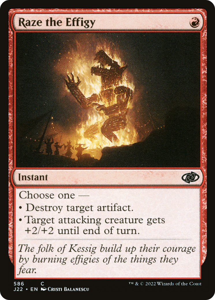 Raze the Effigy (J22-586) [Jumpstart 2022] MTG Single Wizards of the Coast