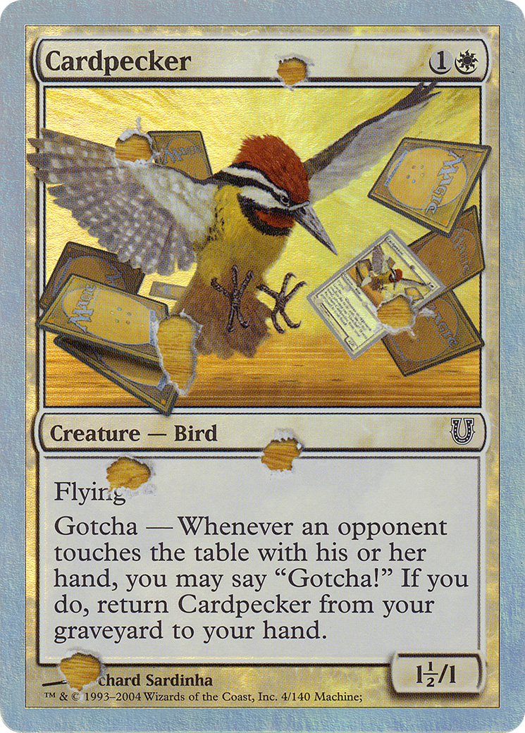 Cardpecker (Alternate Foil) (UNH-004) [Unhinged] Foil MTG Single Wizards of the Coast