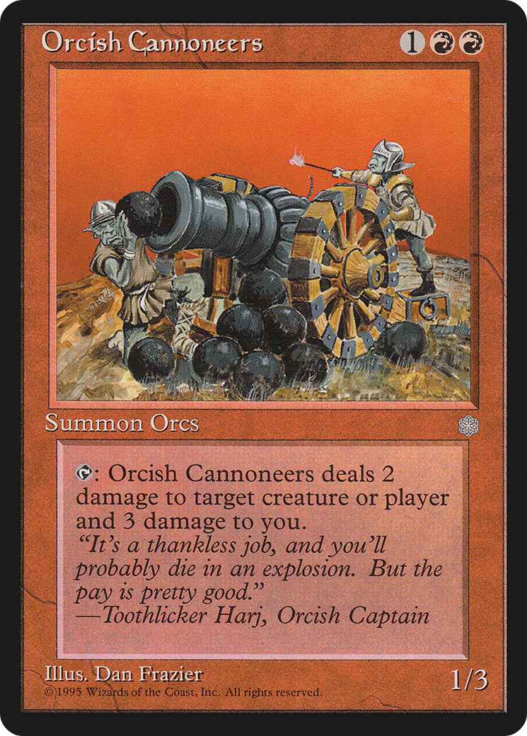 Orcish Cannoneers (ICE-205) [Ice Age] MTG Single Wizards of the Coast