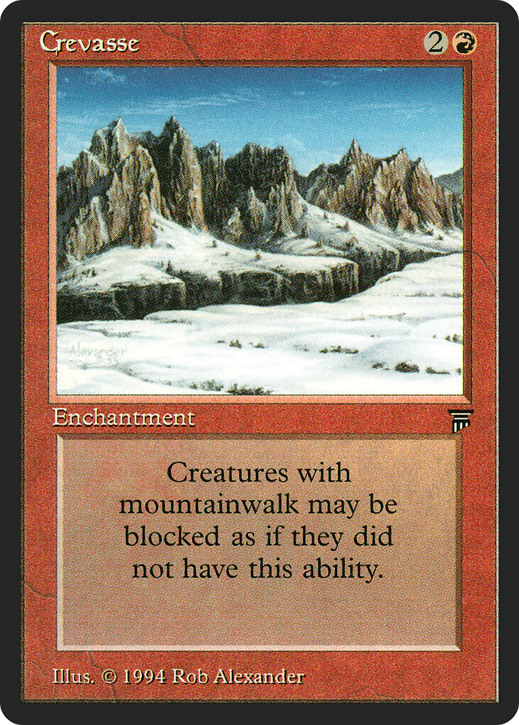 Crevasse (LEG-) [Oldschool] Legends MTG Single Wizards of the Coast