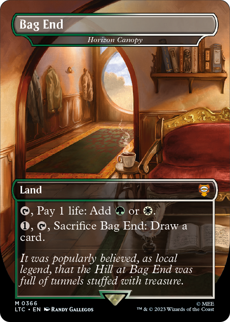 Bag End - Horizon Canopy (LTC-366) [Tales of Middle-earth Commander] (Borderless) Foil MTG Single Wizards of the Coast