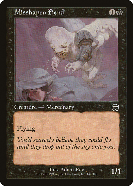 Misshapen Fiend (MMQ-147) [Mercadian Masques] MTG Single Wizards of the Coast