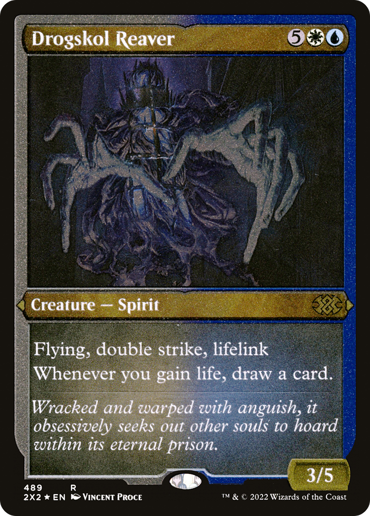 Drogskol Reaver (Foil Etched) (2X2-489) [Double Masters 2022] Foil MTG Single Wizards of the Coast