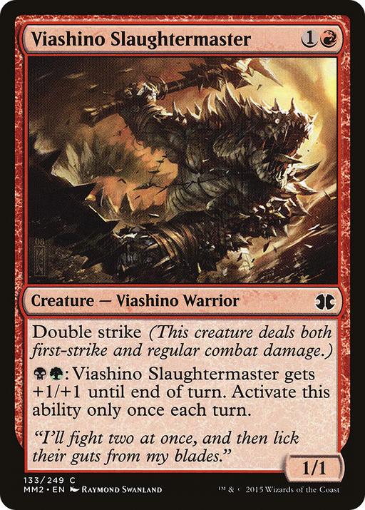 Viashino Slaughtermaster (MM2-133) [Modern Masters 2015] Foil MTG Single Modern Masters 2015