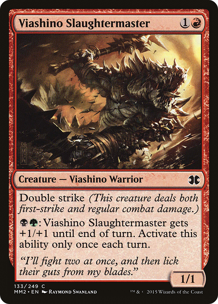 Viashino Slaughtermaster (MM2-133) [Modern Masters 2015] MTG Single Modern Masters 2015