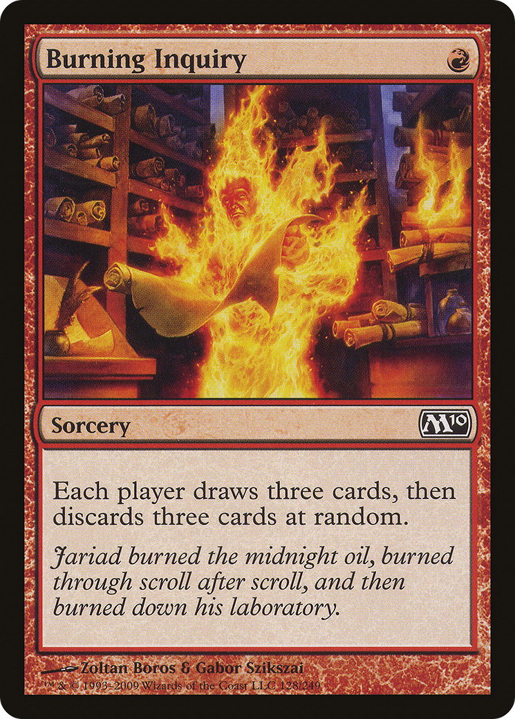 Burning Inquiry (M10-128) [Magic 2010] Foil MTG Single Wizards of the Coast