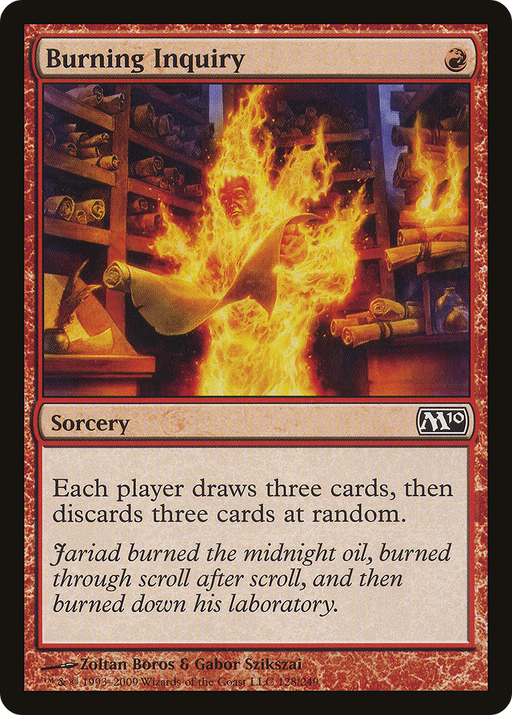 Burning Inquiry (M10-128) [Magic 2010] MTG Single Wizards of the Coast