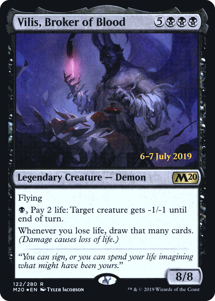 Vilis, Broker of Blood (PRE-122) [Core Set 2020 Promos] Foil MTG Single Wizards of the Coast