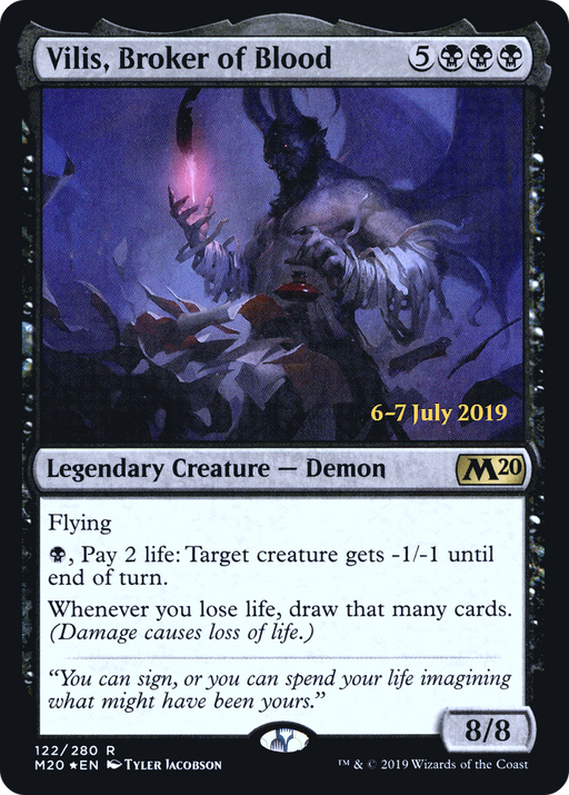 Vilis, Broker of Blood (PRE-122) [Core Set 2020 Promos] Foil MTG Single Wizards of the Coast