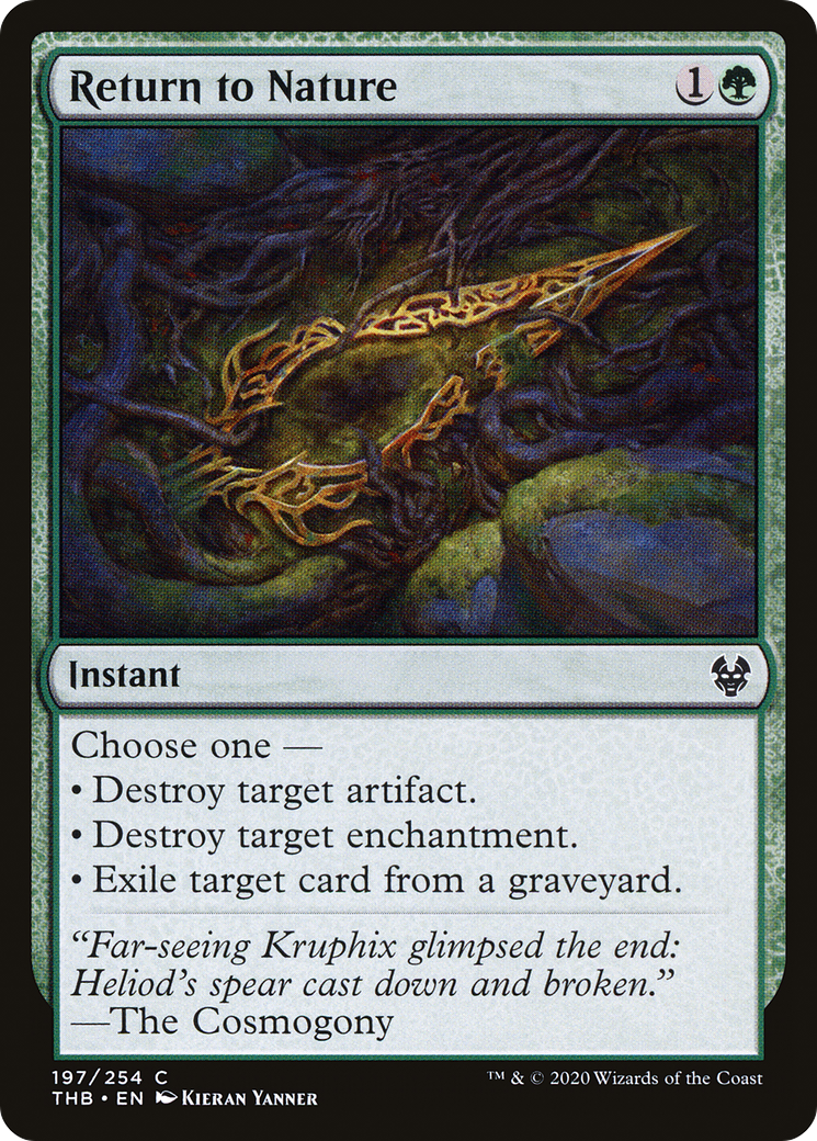 Return to Nature (THB-197) [Theros Beyond Death] MTG Single Wizards of the Coast