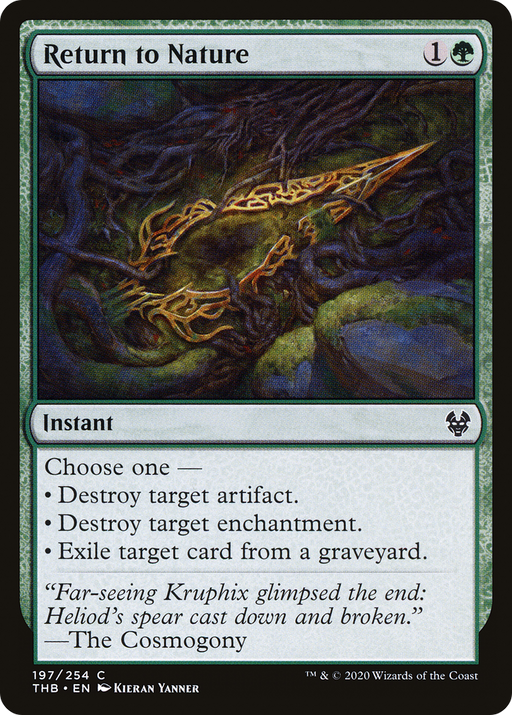 Return to Nature (THB-197) [Theros Beyond Death] MTG Single Wizards of the Coast