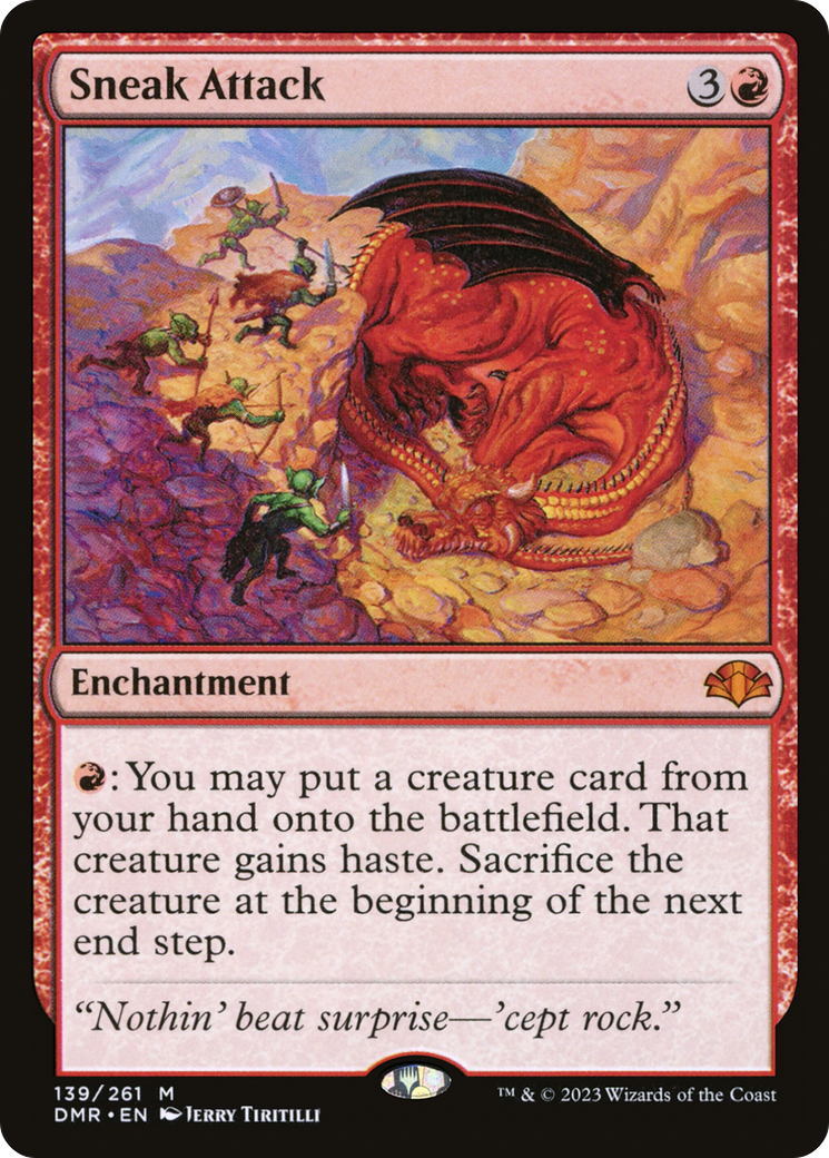 Sneak Attack (DMR-139) [Dominaria Remastered] Foil MTG Single Wizards of the Coast