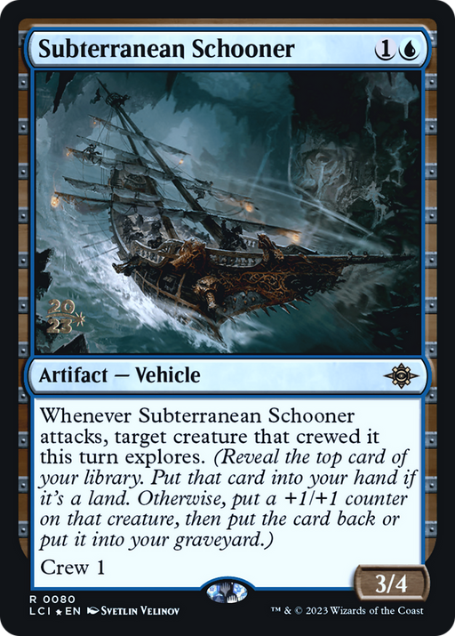 Subterranean Schooner (PRE-080) [The Lost Caverns of Ixalan Promos] Foil MTG Single Wizards of the Coast