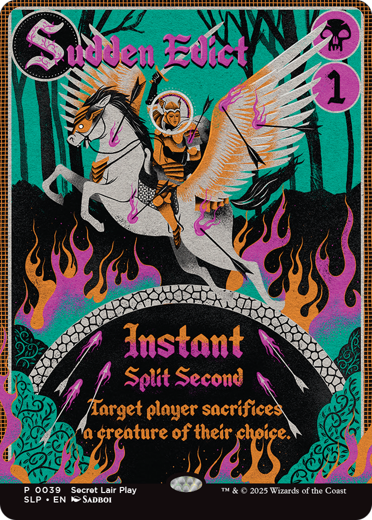 Sudden Edict (SLP-039) [Secret Lair] Showdown Foil MTG Single Wizards of the Coast