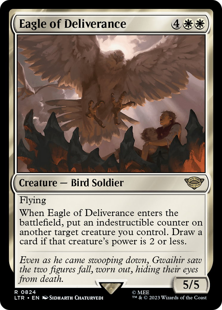 Eagle of Deliverance (LTR-824) [The Lord of the Rings: Tales of Middle-earth] MTG Single Wizards of the Coast
