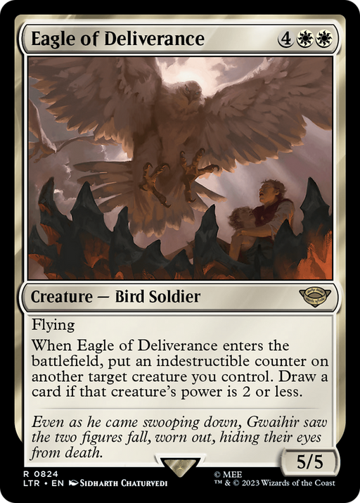 Eagle of Deliverance (LTR-824) [The Lord of the Rings: Tales of Middle-earth] MTG Single Wizards of the Coast