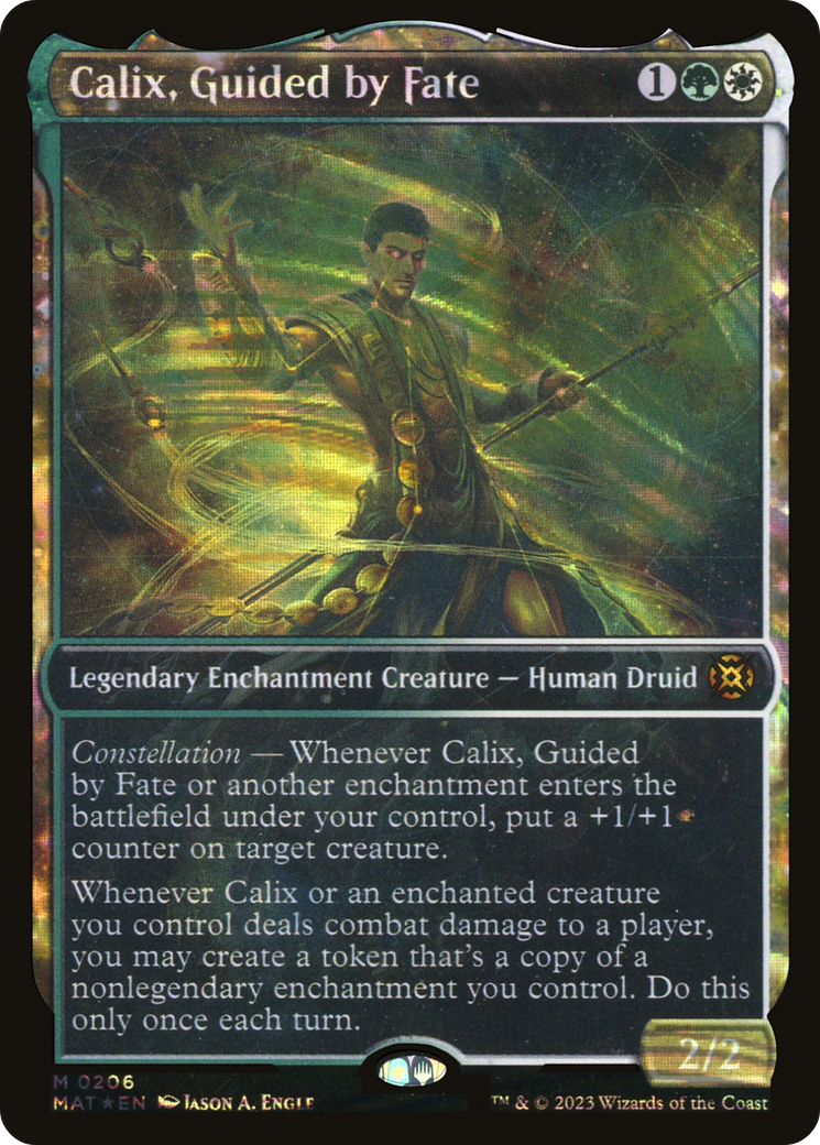 Calix, Guided by Fate (Halo Foil) (MAT-206) [March of the Machine: The Aftermath] (Showcase) Foil MTG Single Wizards of the Coast