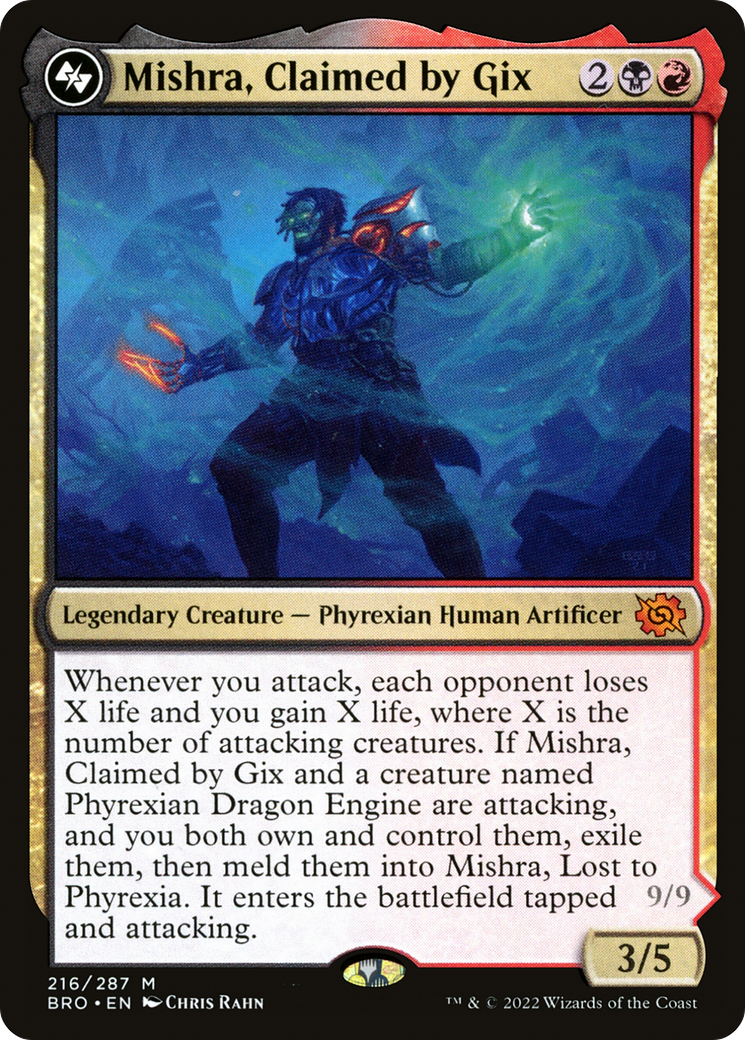 Mishra, Claimed by Gix (BRO-216) [The Brothers' War] MTG Single Wizards of the Coast