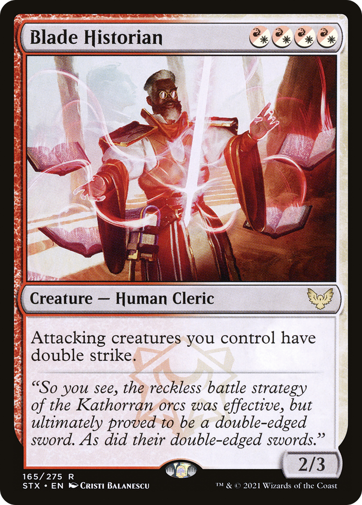 Blade Historian (STX-165) [Strixhaven: School of Mages] MTG Single Wizards of the Coast
