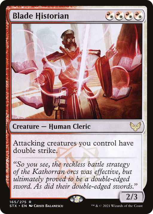 Blade Historian (STX-165) [Strixhaven: School of Mages] MTG Single Wizards of the Coast