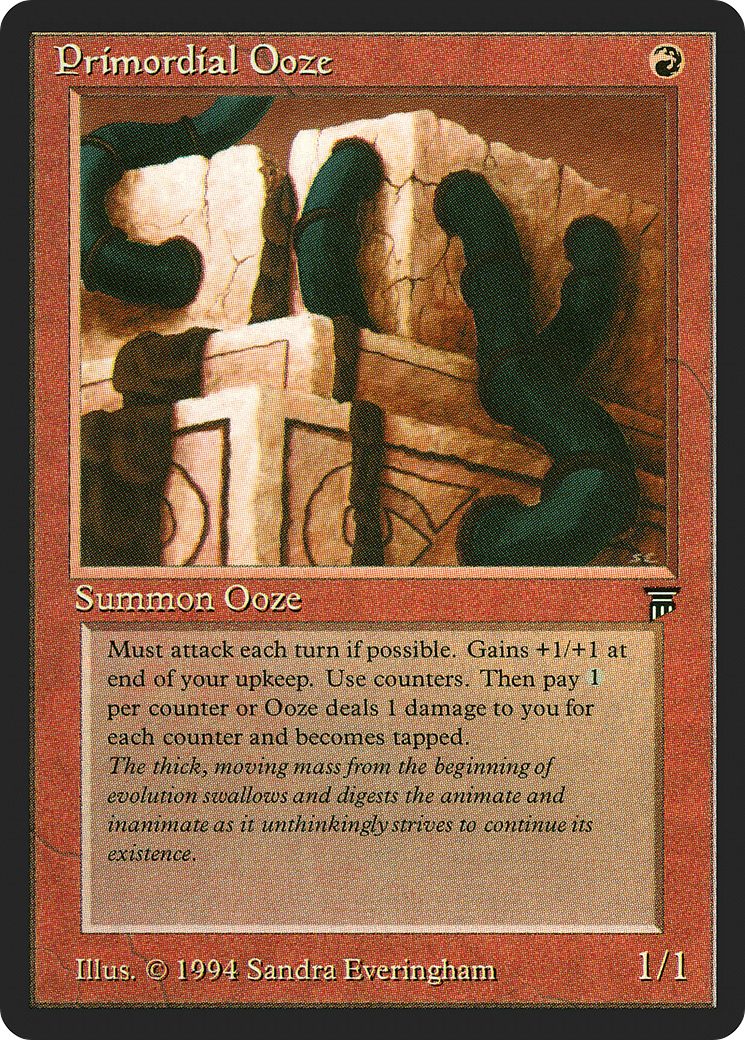Primordial Ooze (LEG-160) [Oldschool] Legends MTG Single Wizards of the Coast