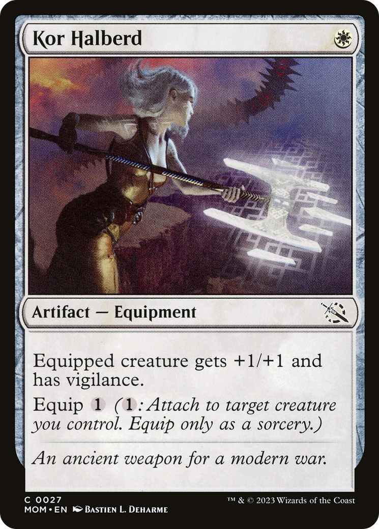 Kor Halberd (MOM-027) [March of the Machine] MTG Single Wizards of the Coast