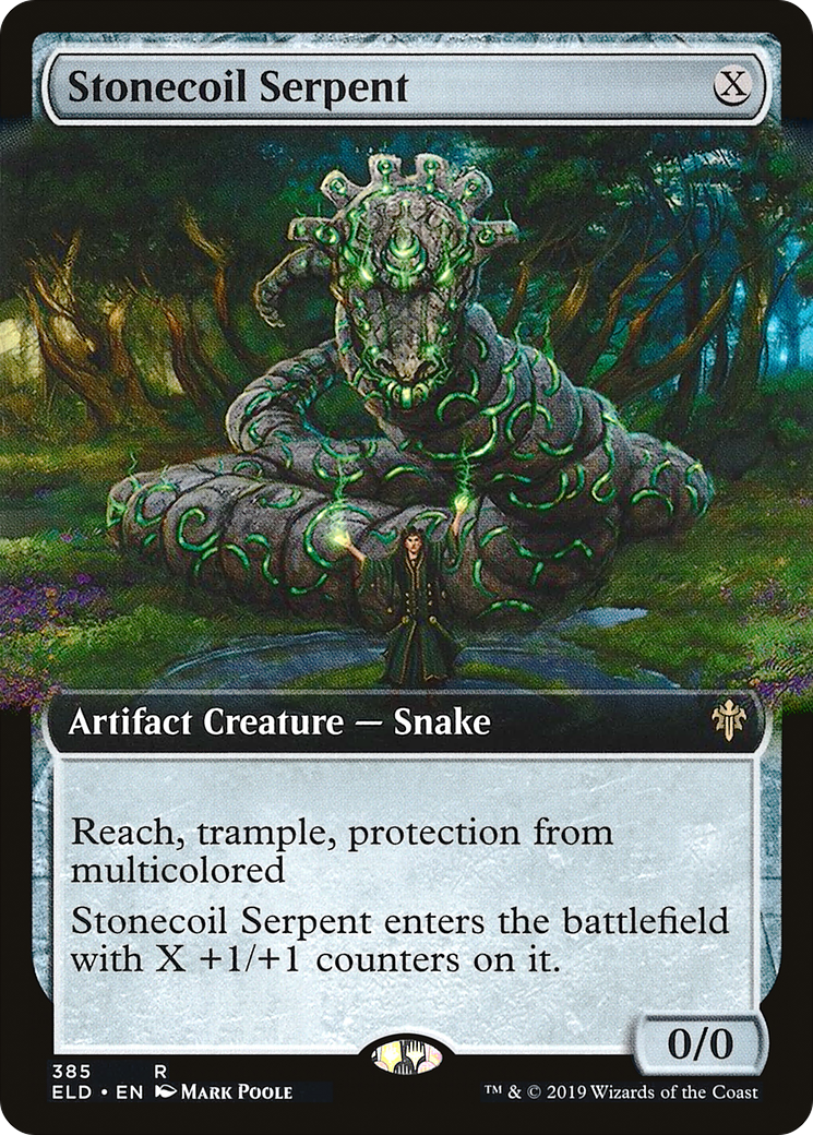 Stonecoil Serpent (ELD-385) [Throne of Eldraine] (Extended Art) Foil MTG Single Wizards of the Coast