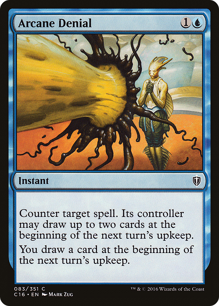 Arcane Denial (C16-083) [Commander 2016] MTG Single Wizards of the Coast