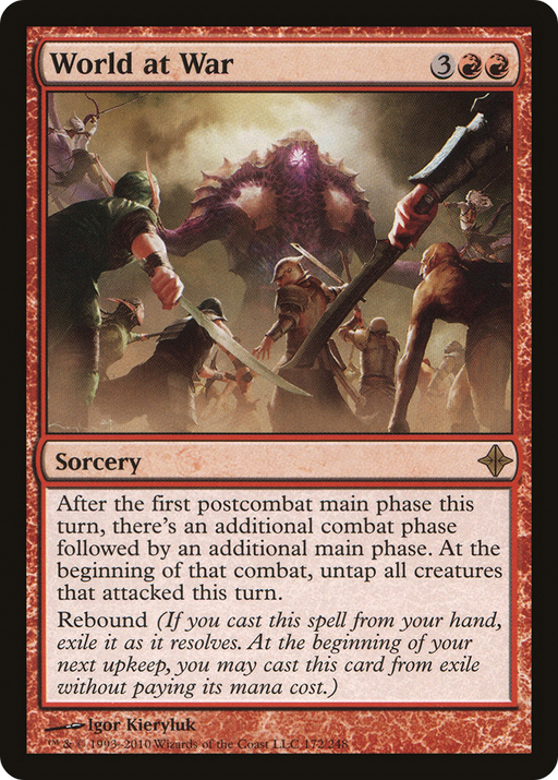 World at War (ROE-172) [Rise of the Eldrazi] Foil MTG Single Wizards of the Coast