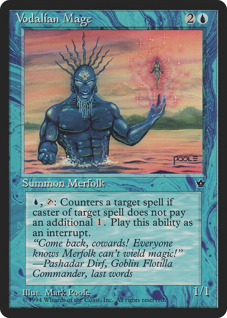 Vodalian Mage (FEM-30B) [Fallen Empires] MTG Single Wizards of the Coast