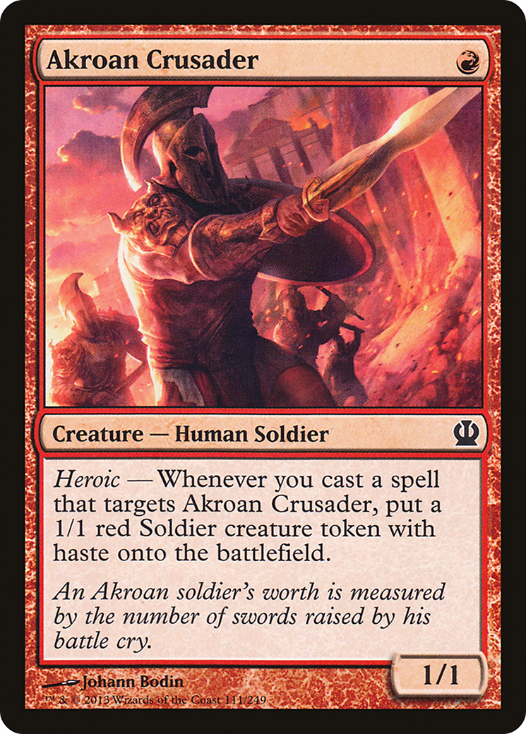 Akroan Crusader (THS-111) [Theros] Foil MTG Single Wizards of the Coast