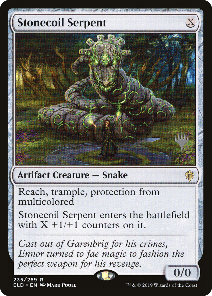 Stonecoil Serpent (PPELD-235) [Throne of Eldraine Promos] MTG Single Wizards of the Coast
