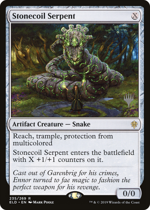 Stonecoil Serpent (PPELD-235) [Throne of Eldraine Promos] Foil MTG Single Wizards of the Coast
