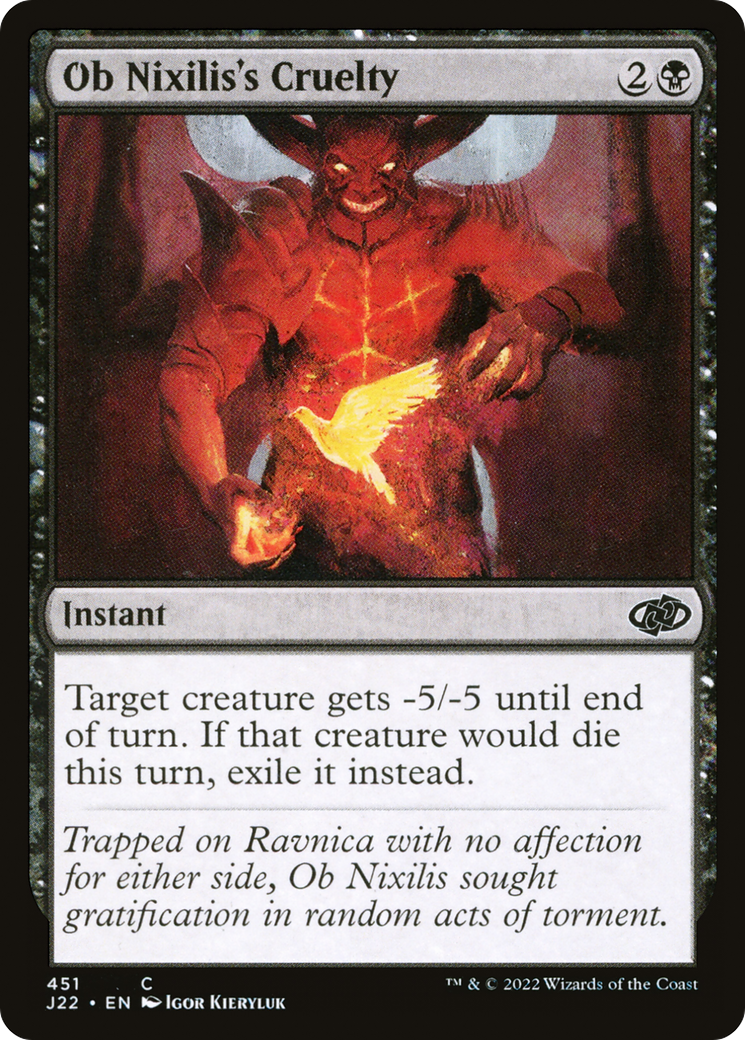 Ob Nixilis's Cruelty (J22-451) [Jumpstart 2022] MTG Single Wizards of the Coast