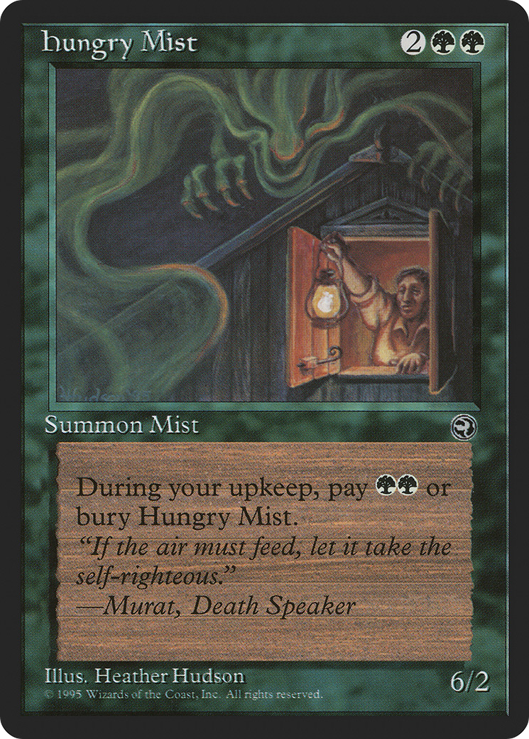 Hungry Mist (HML-88B) [Homelands] MTG Single Wizards of the Coast