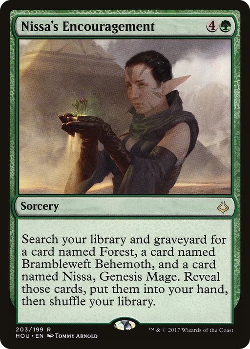 Nissa's Encouragement (HOU-203) [Hour of Devastation] MTG Single Wizards of the Coast
