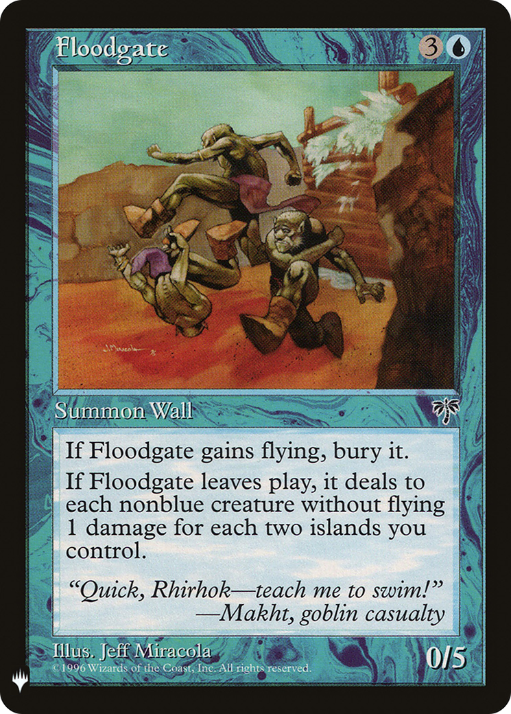 Floodgate (LIST-MIR-67) [Mystery Booster] The List MTG Single Wizards of the Coast