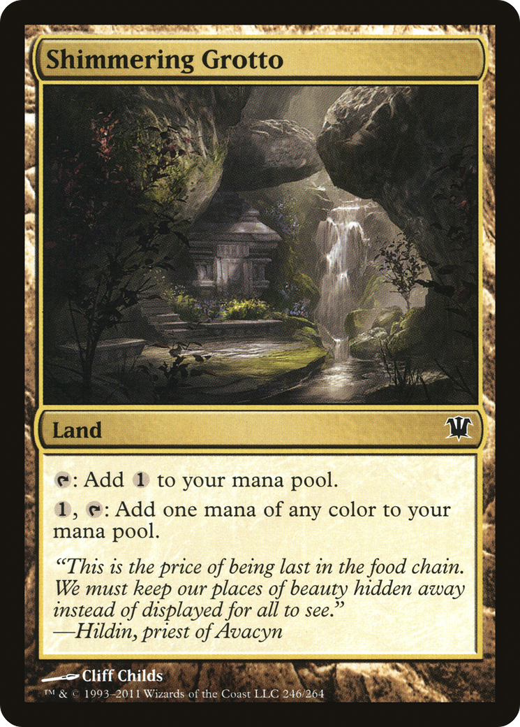 Shimmering Grotto (ISD-246) [Innistrad] Foil MTG Single Wizards of the Coast