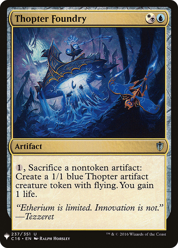 Thopter Foundry (LIST-C16-237) [Mystery Booster] The List MTG Single Wizards of the Coast