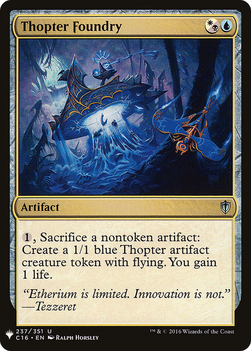 Thopter Foundry (LIST-C16-237) [Mystery Booster] The List MTG Single Wizards of the Coast