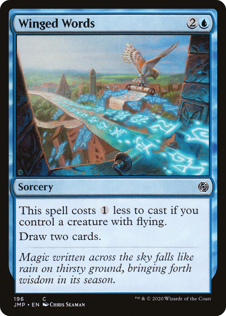 Winged Words (JMP-196) [Jumpstart] MTG Single Wizards of the Coast