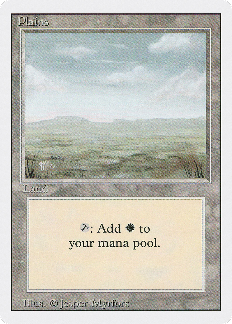 Plains (C) (3ED-295) [Revised Edition] MTG Single Wizards of the Coast